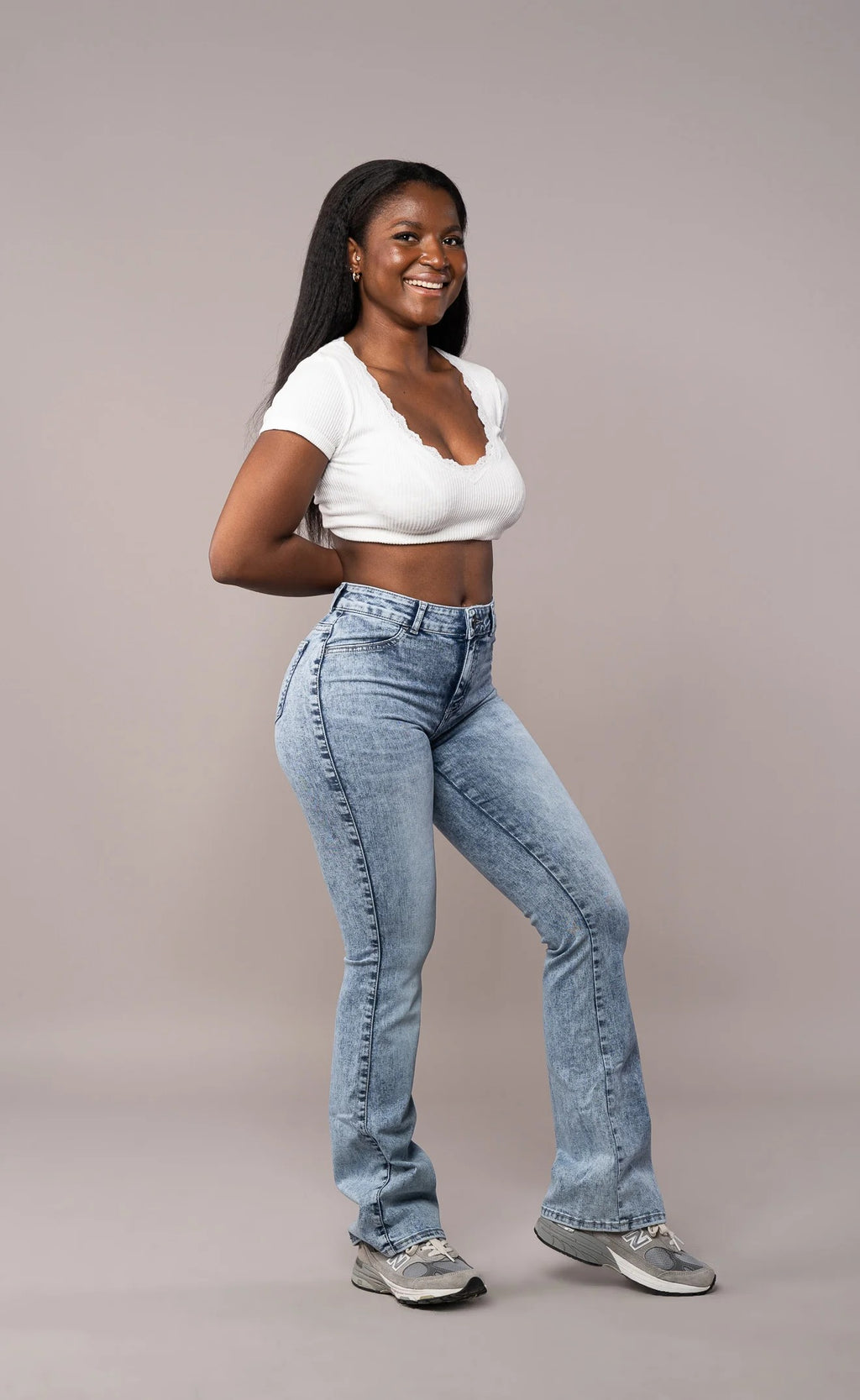 Flared Mid - 80s Blue