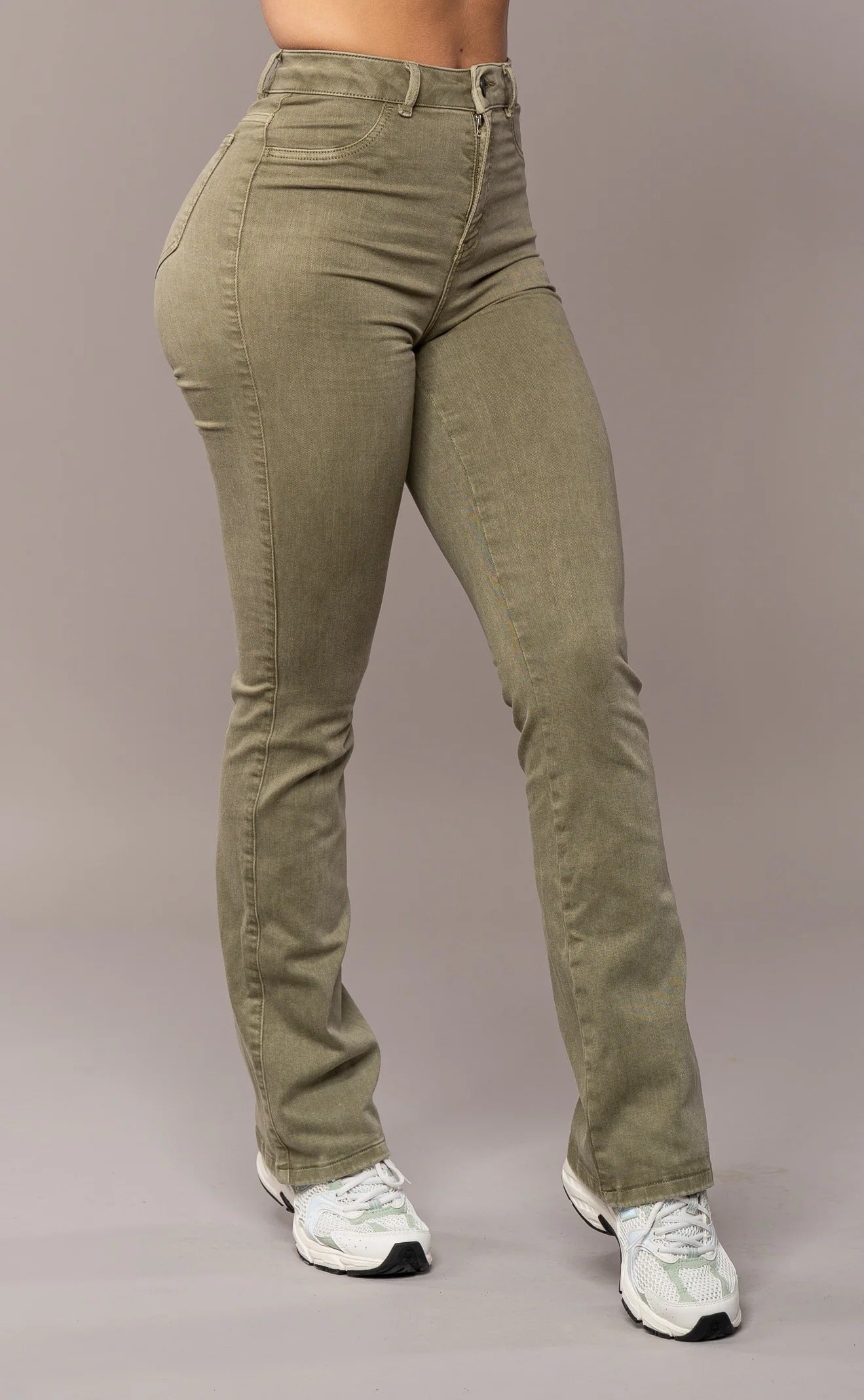 Pastel Flared - Khaki