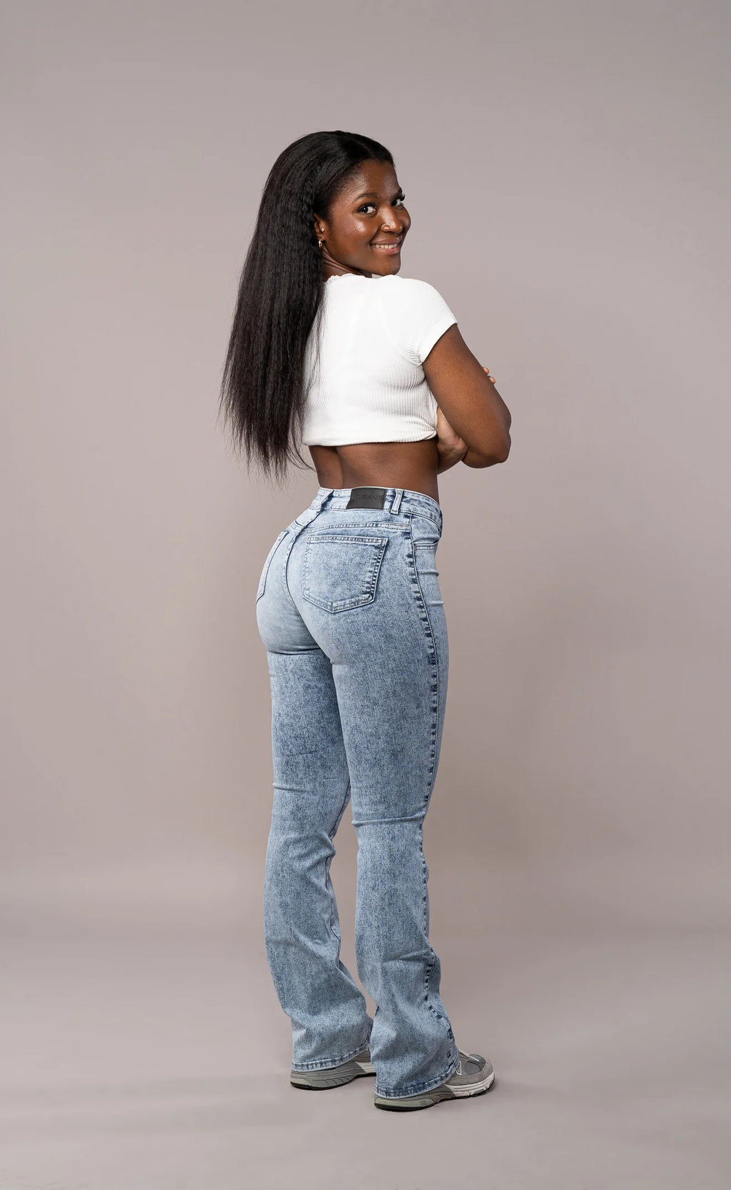 Flared Mid - 80s Blue