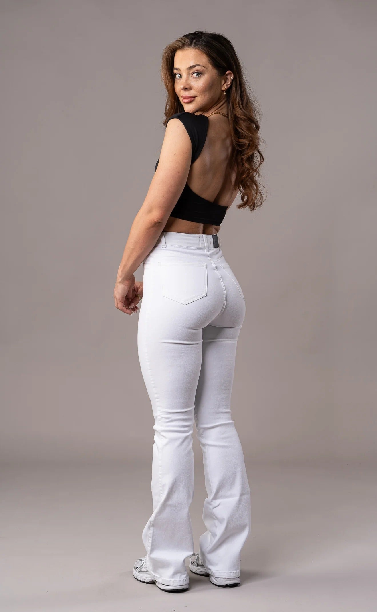 Pastel Flared - White