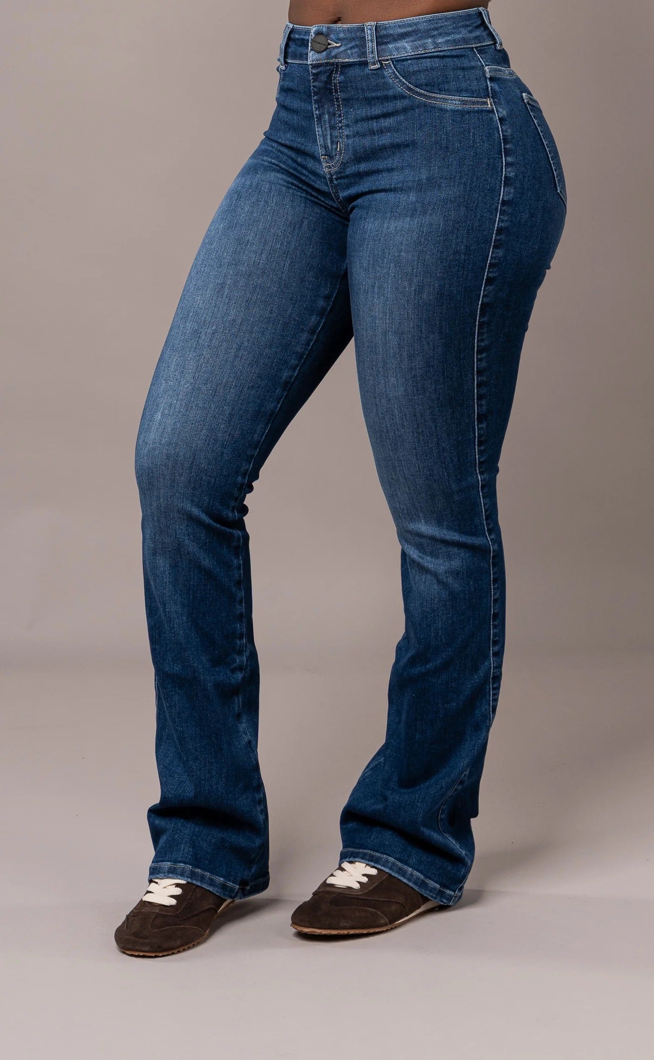Flared Mid - Sapphire Blue