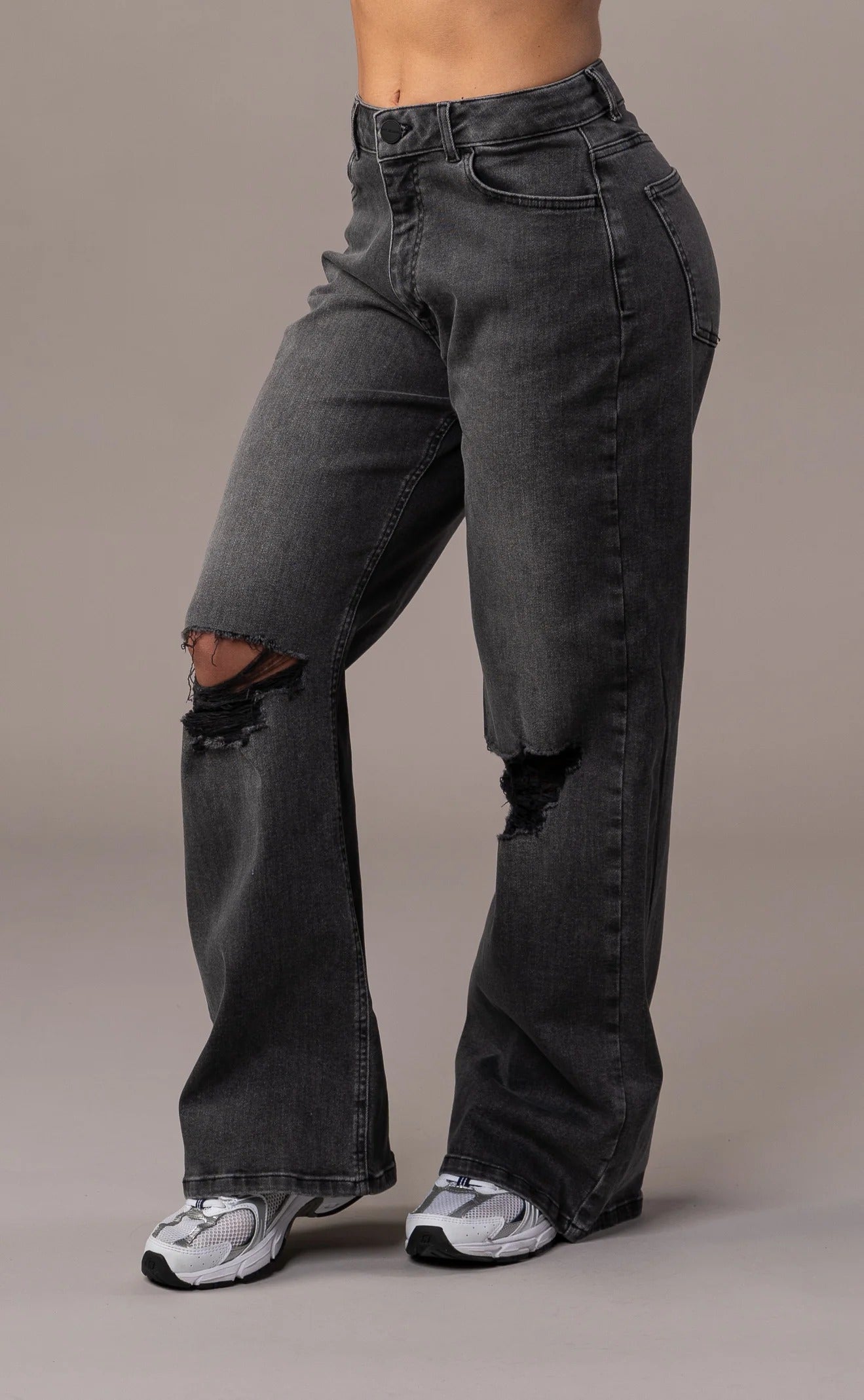 Baggy Ripped - Grey