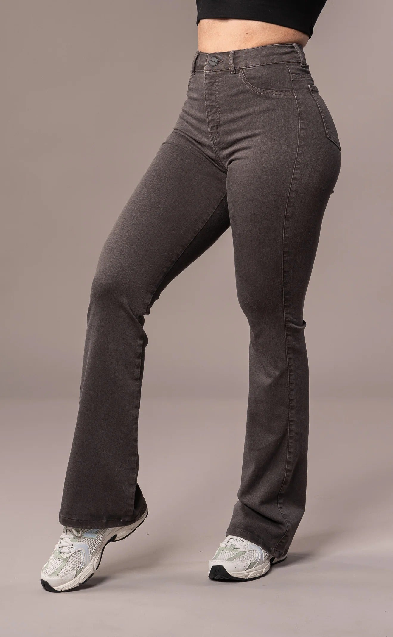Pastel Flared - Charcoal
