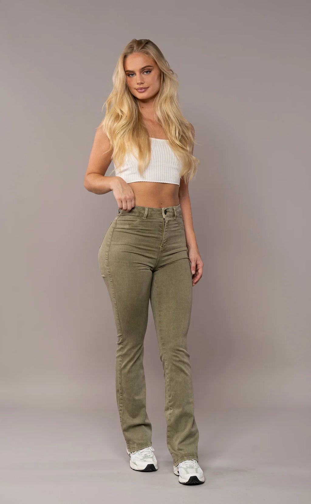 Pastel Flared - Khaki