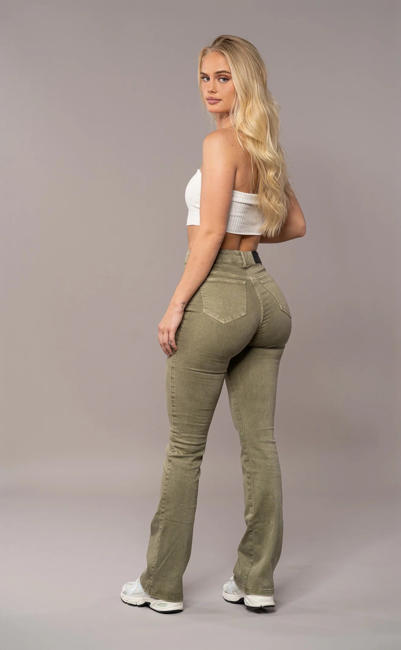 Pastel Flared - Khaki